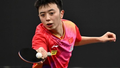 WTT中国澳门冠军赛:陈垣宇1-3不敌丹麦选手林德,无缘男单八强